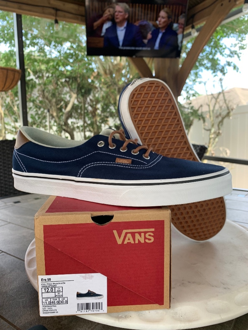 Vans Era 59 Dress Blue Acid Dream Men's 12 VN0A38FSQ6Z New